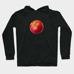 Red juicy apple. Realistic illustration Hoodie